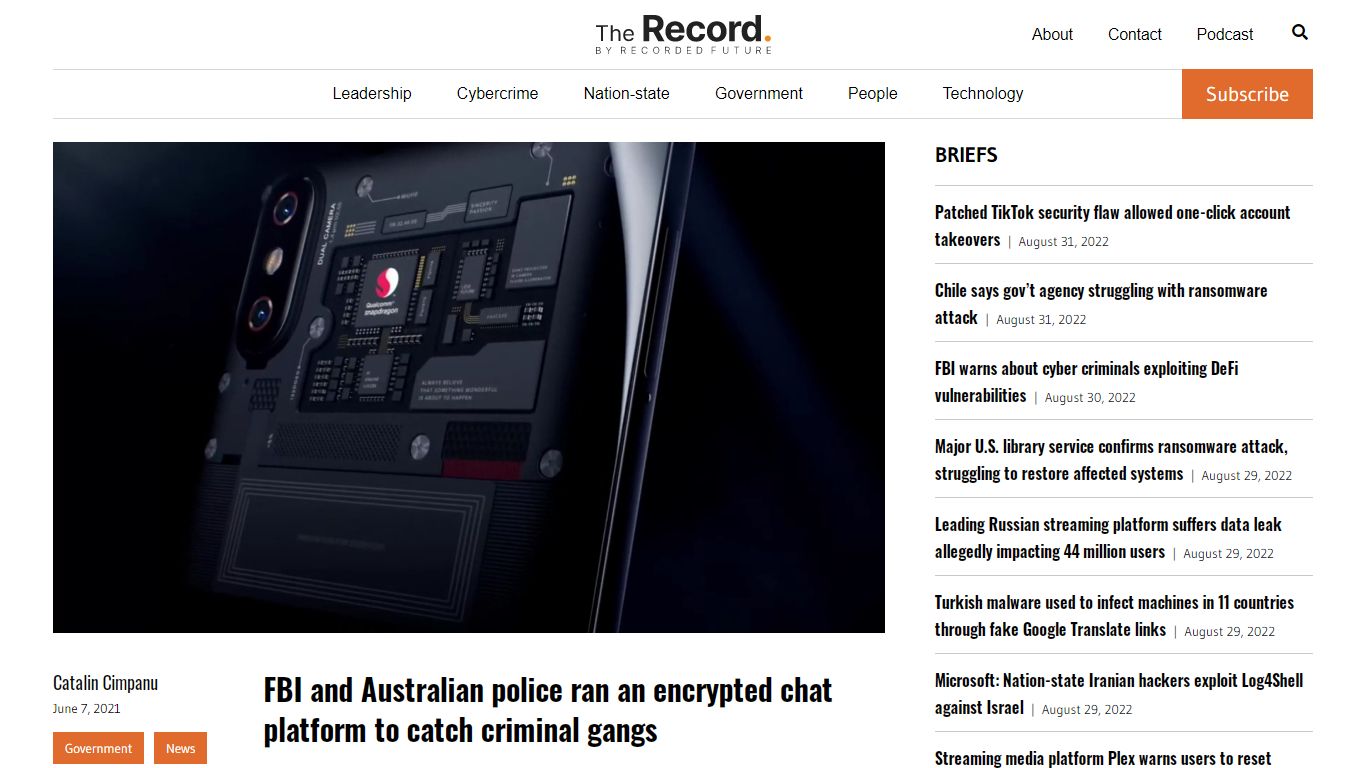 FBI and Australian police ran an encrypted chat platform to catch ...