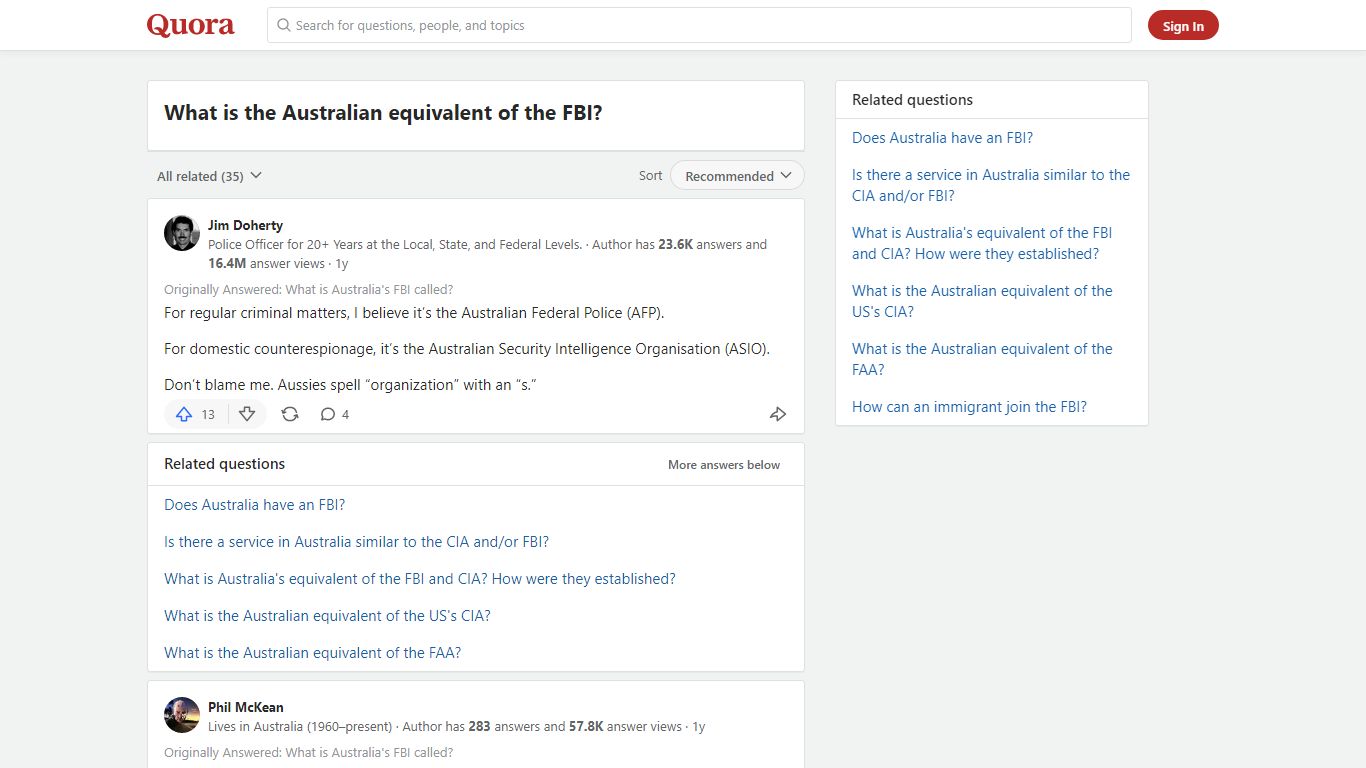 What is the Australian equivalent of the FBI? - Quora