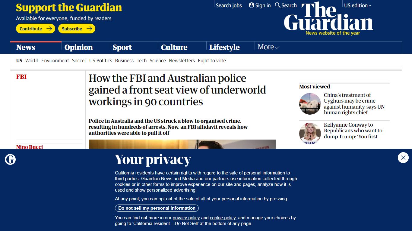 How the FBI and Australian police gained a front seat view of ...